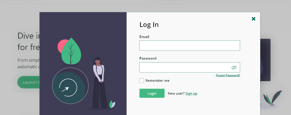 Popup Login